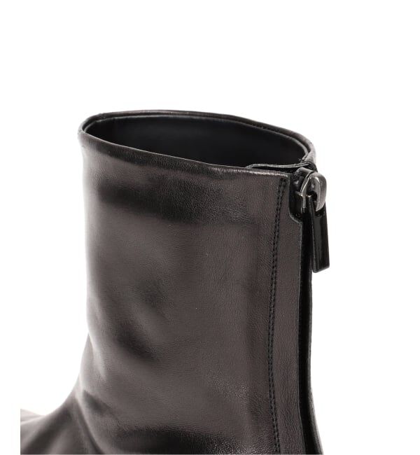 GRISE「《予約/WEB+一部店舗限定》GRISE3cmレザーCURVYショートブーツ」|ショートブーツ|