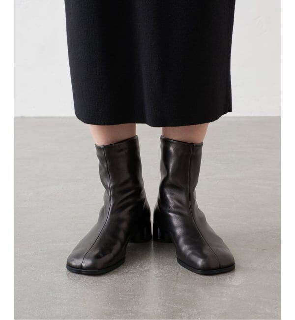GRISE「《予約/WEB+一部店舗限定》GRISE3cmレザーCURVYショートブーツ」|ショートブーツ|