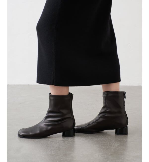 GRISE「《予約/WEB+一部店舗限定》GRISE3cmレザーCURVYショートブーツ」|ショートブーツ|