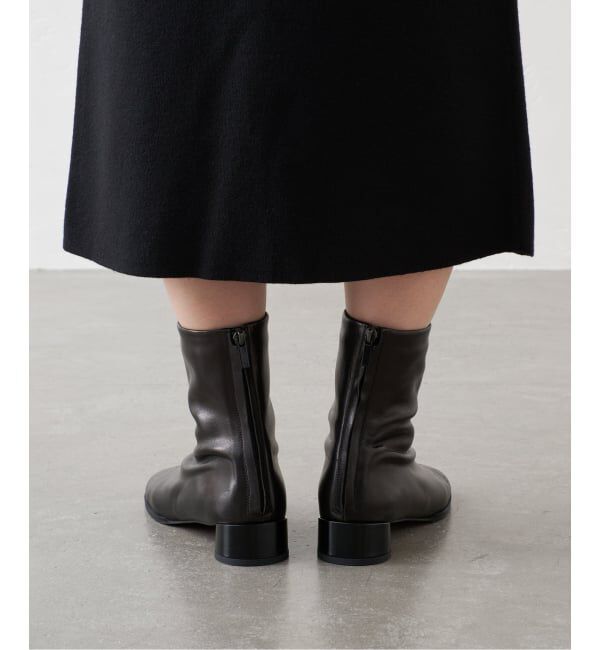 GRISE「《予約/WEB+一部店舗限定》GRISE3cmレザーCURVYショートブーツ」|ショートブーツ|