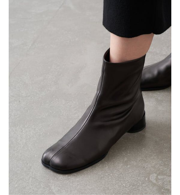 GRISE「《予約/WEB+一部店舗限定》GRISE3cmレザーCURVYショートブーツ」|ショートブーツ|