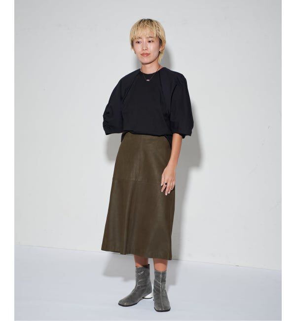 GRISE「《予約/WEB+一部店舗限定》GRISE3cmレザーCURVYショートブーツ」|ショートブーツ|