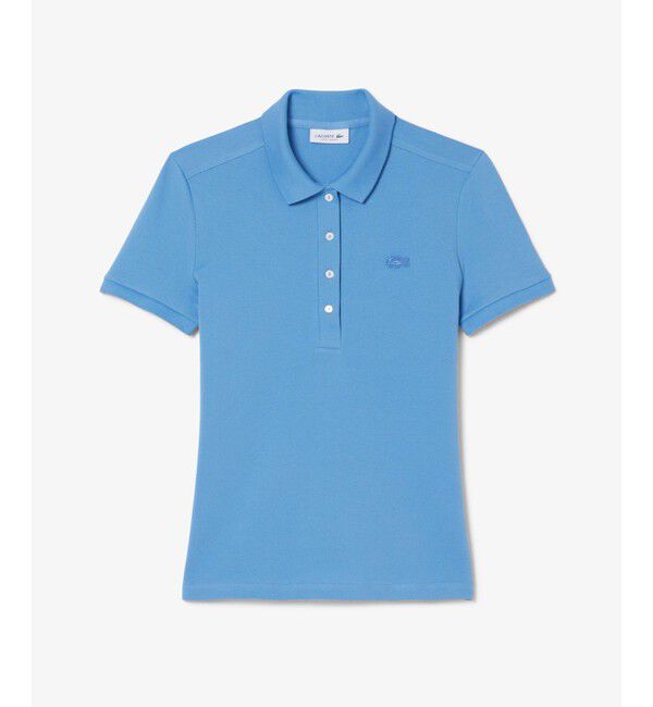 LACOSTE「スリムフィット ストレッチコットンピケポロシャツ（半袖）」|ポロシャツ|