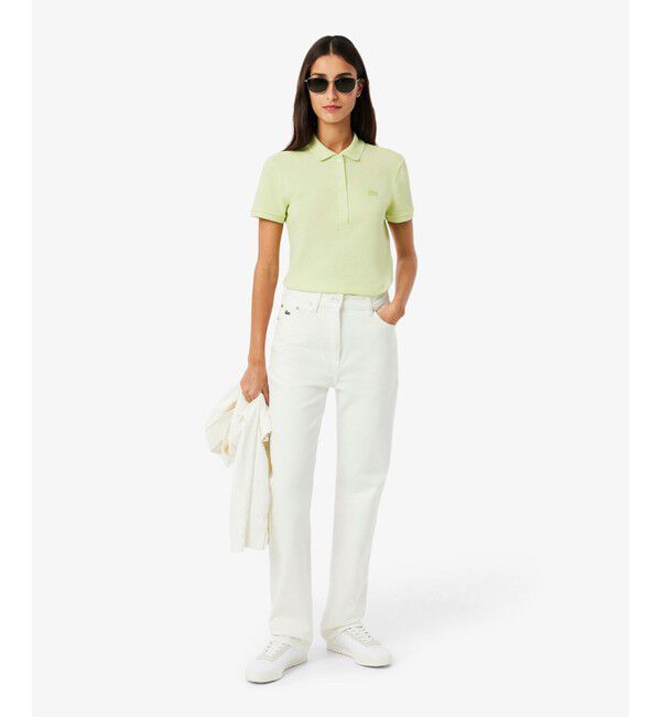 LACOSTE「スリムフィット ストレッチコットンピケポロシャツ（半袖）」|ポロシャツ|