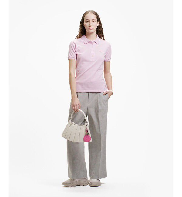 LACOSTE「スリムフィット ストレッチコットンピケポロシャツ（半袖）」|ポロシャツ|
