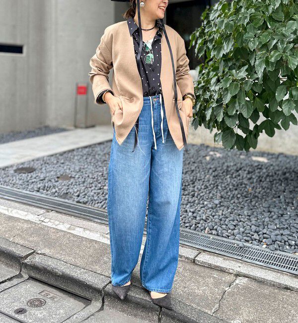 NOLLEY'S「ウォッシャブルFRINGE LIGHT JACKET」|ノーカラージャケット|