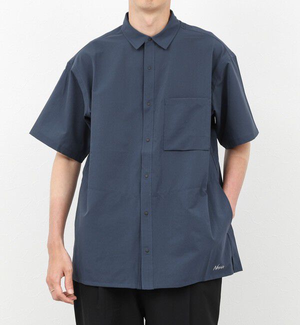 NOLLEY'S goodman「《セットアップ対応》【NANGA】DotAir COMFY S/S SHIRT 26SS 」|シャツ・ブラウス|ネイビー