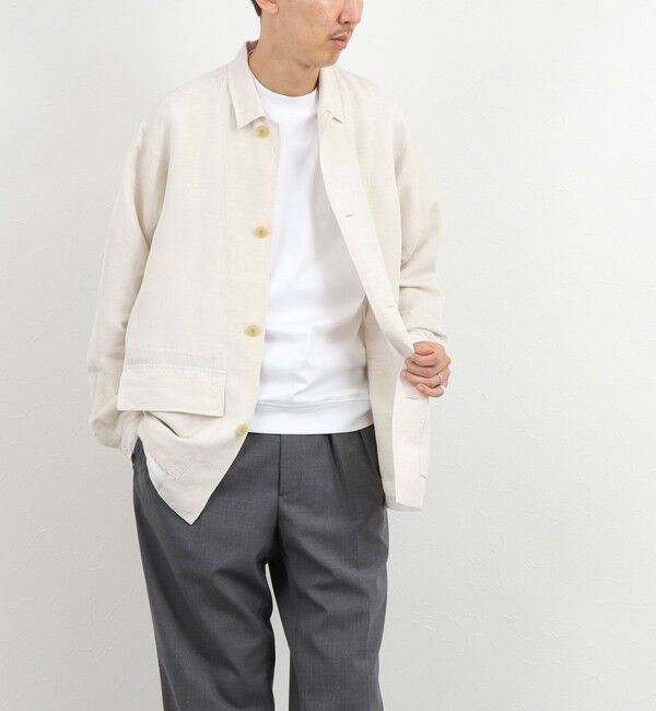 NOLLEY'S goodman「Li/R リネンレーヨン シャツブルゾン 26SS」|ブルゾン・スタジャン|