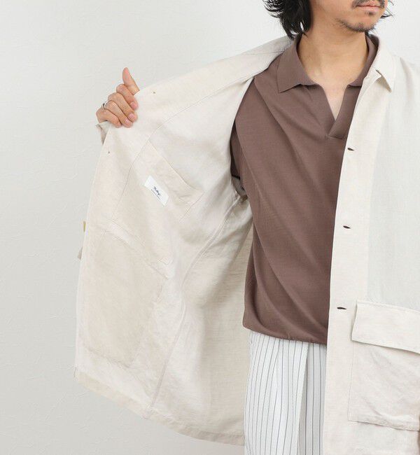 NOLLEY'S goodman「Li/R リネンレーヨン シャツブルゾン 26SS」|ブルゾン・スタジャン|