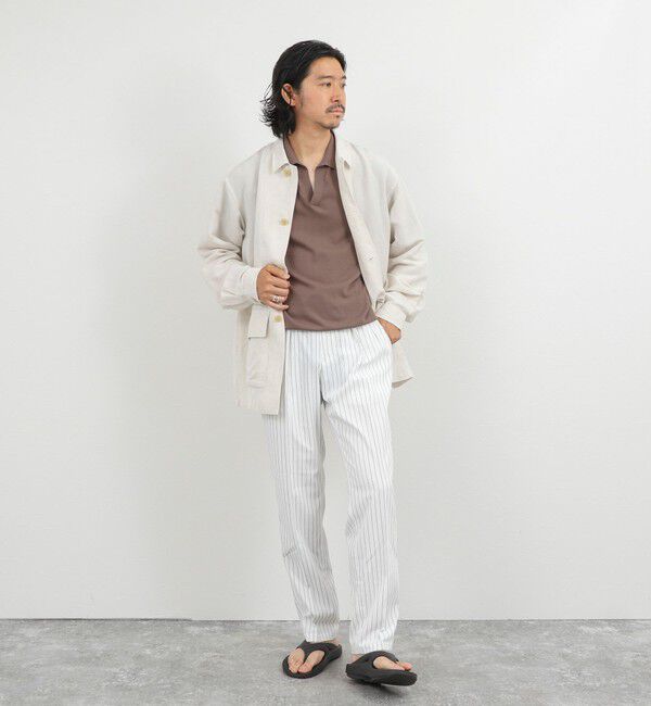 NOLLEY'S goodman「Li/R リネンレーヨン シャツブルゾン 26SS」|ブルゾン・スタジャン|