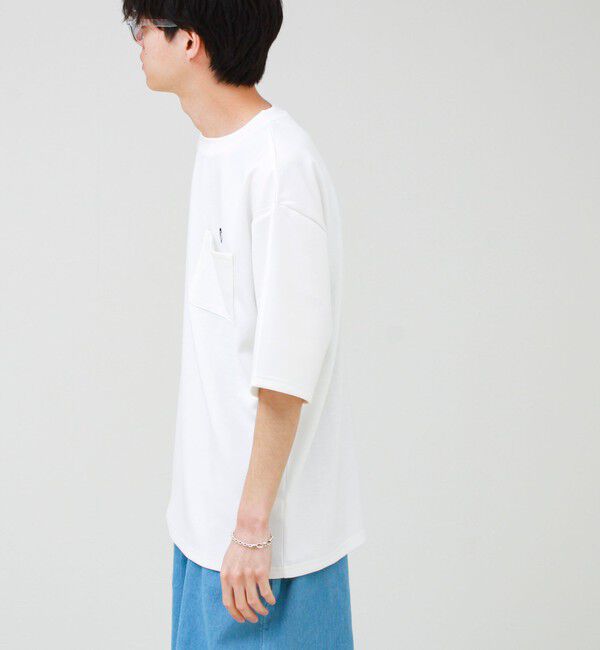 GLOSTER「【ユニセックスで着たい】接触冷感ハート刺繍ポケTEE」|Tシャツ・カットソー|