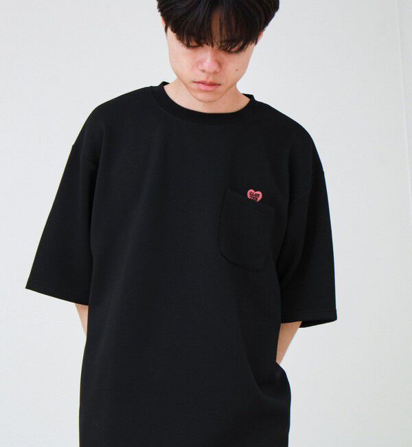 GLOSTER「【ユニセックスで着たい】接触冷感ハート刺繍ポケTEE」|Tシャツ・カットソー|