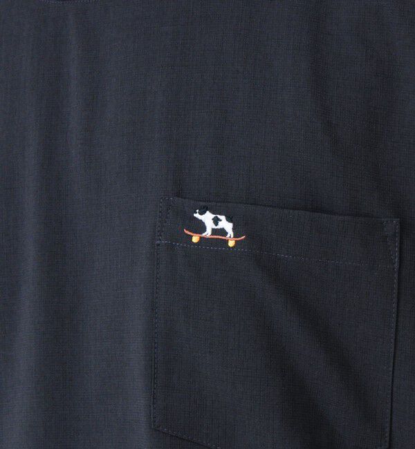 GLOSTER「【フレブル刺繍/セットアップ対応】カラミ織りTEE フェイクレイヤード」|Tシャツ・カットソー|