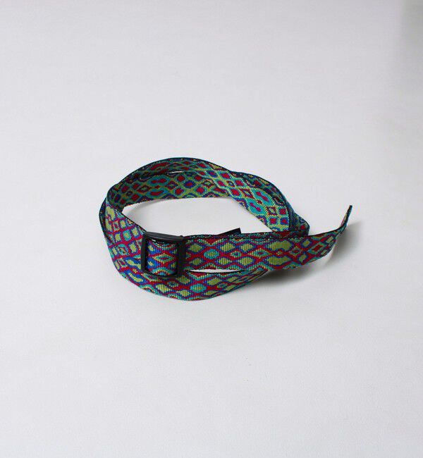 GLOSTER「【BISON DESIGNS/バイソンデザインズ】Slider 25mm Pattern Belt」|ベルト|ブルー系その他2