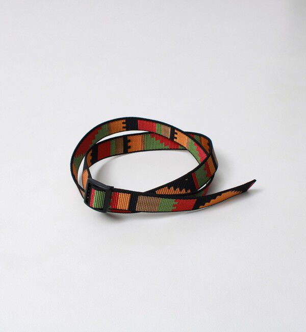 GLOSTER「【BISON DESIGNS/バイソンデザインズ】Slider 25mm Pattern Belt」|ベルト|ベージュ系その他