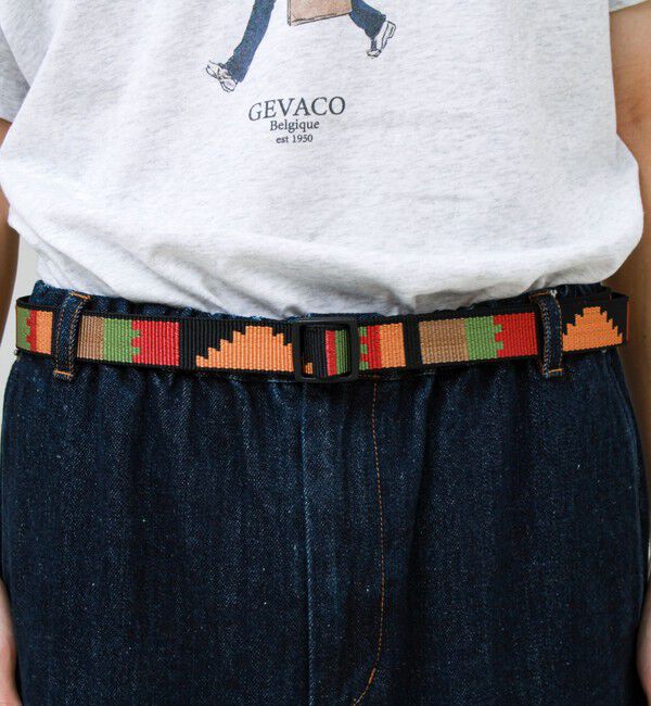 GLOSTER「【BISON DESIGNS/バイソンデザインズ】Slider 25mm Pattern Belt」|ベルト|