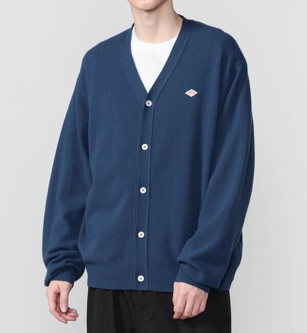 DANTON「DANTON | ラムウール Vネックニットカーディガン MEN」|ニット・セーター|