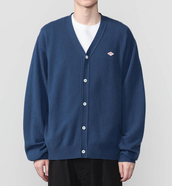 DANTON「DANTON | ラムウール Vネックニットカーディガン MEN」|ニット・セーター|