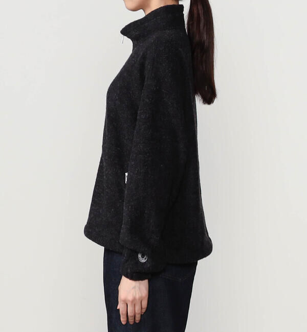  「ORCIVAL | ブラッシュドフリース スタンドカラージッププルオーバー WOMEN」|その他|