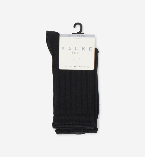 FALKE 「FALKE | 46931 EYELET SOCKS WOMEN」|ソックス|BLACK