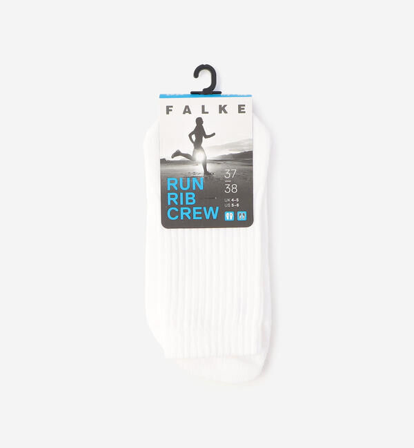 FALKE 「FALKE | 12574 RUN RIB CREW SOCKS WOMEN」|ソックス|WHITE