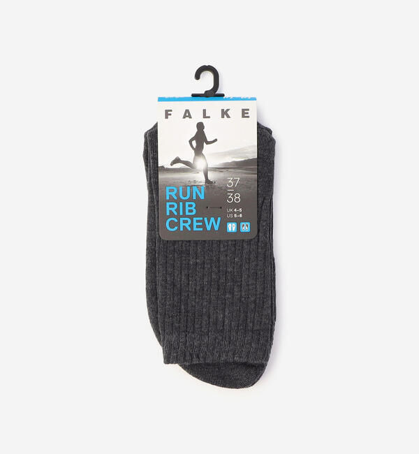 FALKE 「FALKE | 12574 RUN RIB CREW SOCKS WOMEN」|ソックス|DKGREY