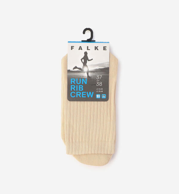 FALKE 「FALKE | 12574 RUN RIB CREW SOCKS WOMEN」|ソックス|CREAM