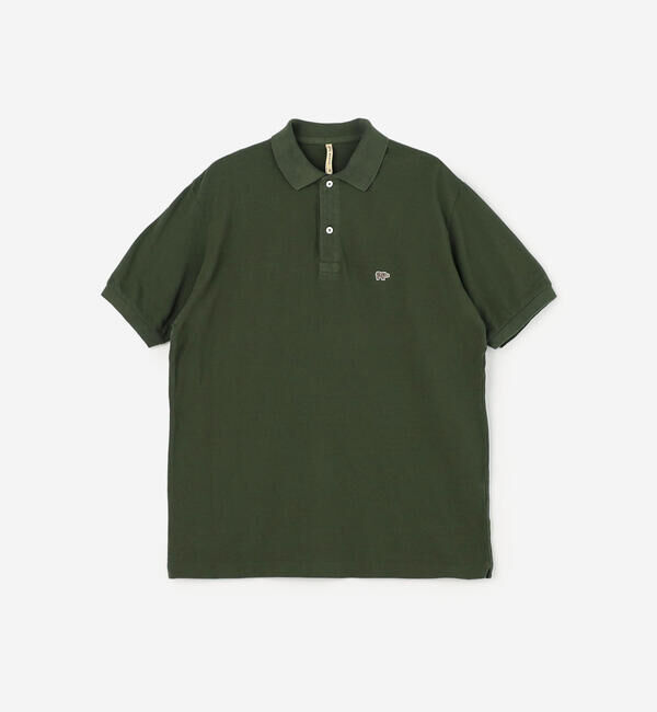  「SCYE BASICS | 〈別注〉コットン鹿の子 ポロシャツ MEN」|ポロシャツ|OLIVE
