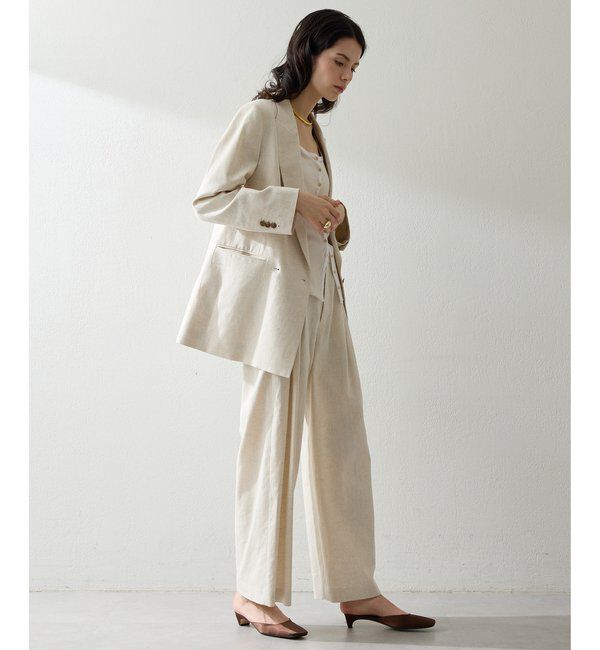 THE PAUSE「【THE PAUSE】コットンリネンタックパンツ」|その他|
