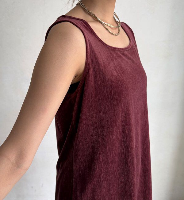  「【WEB限定】ベロアタンク」|Tシャツ・カットソー|