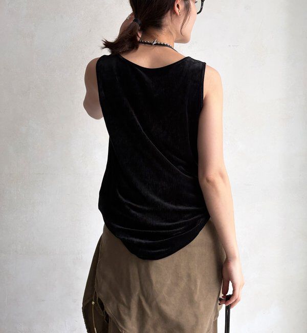  「【WEB限定】ベロアタンク」|Tシャツ・カットソー|