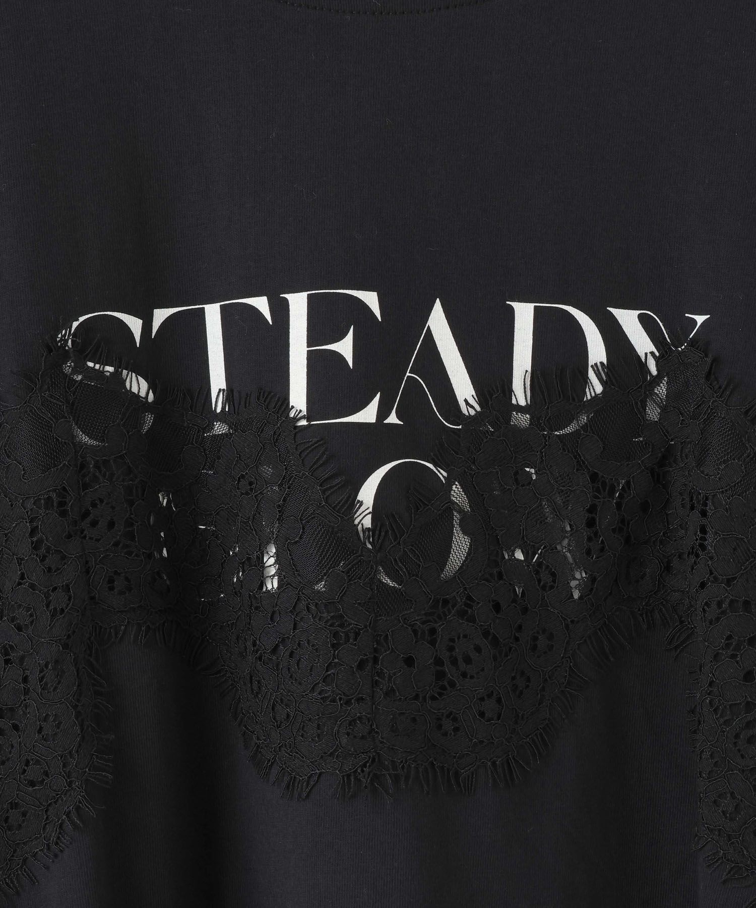 LOWRYS FARM「レースロゴプリントＴ」|Tシャツ・カットソー|