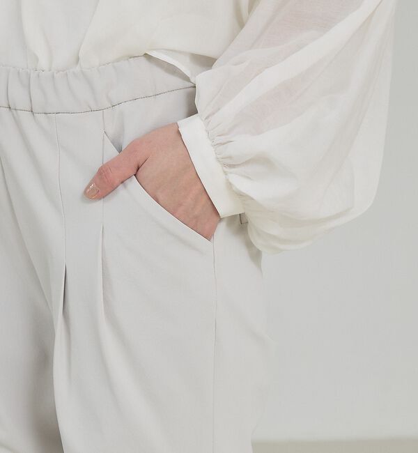 qualite「【愛され続ける名品パンツ！新色追加】2WAYストレッチタックパンツ」|その他|