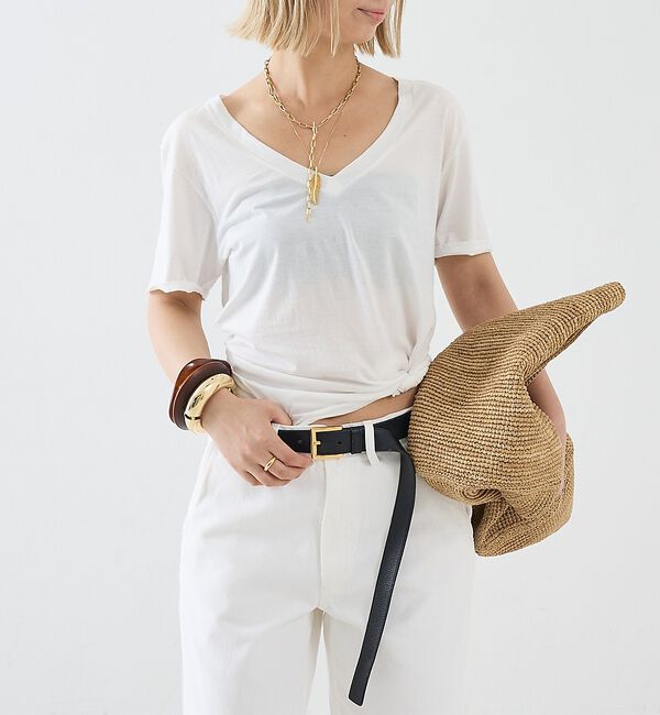 The Store by C' 「【COCUCA】Vネックカットプルオーバー」|Tシャツ・カットソー|