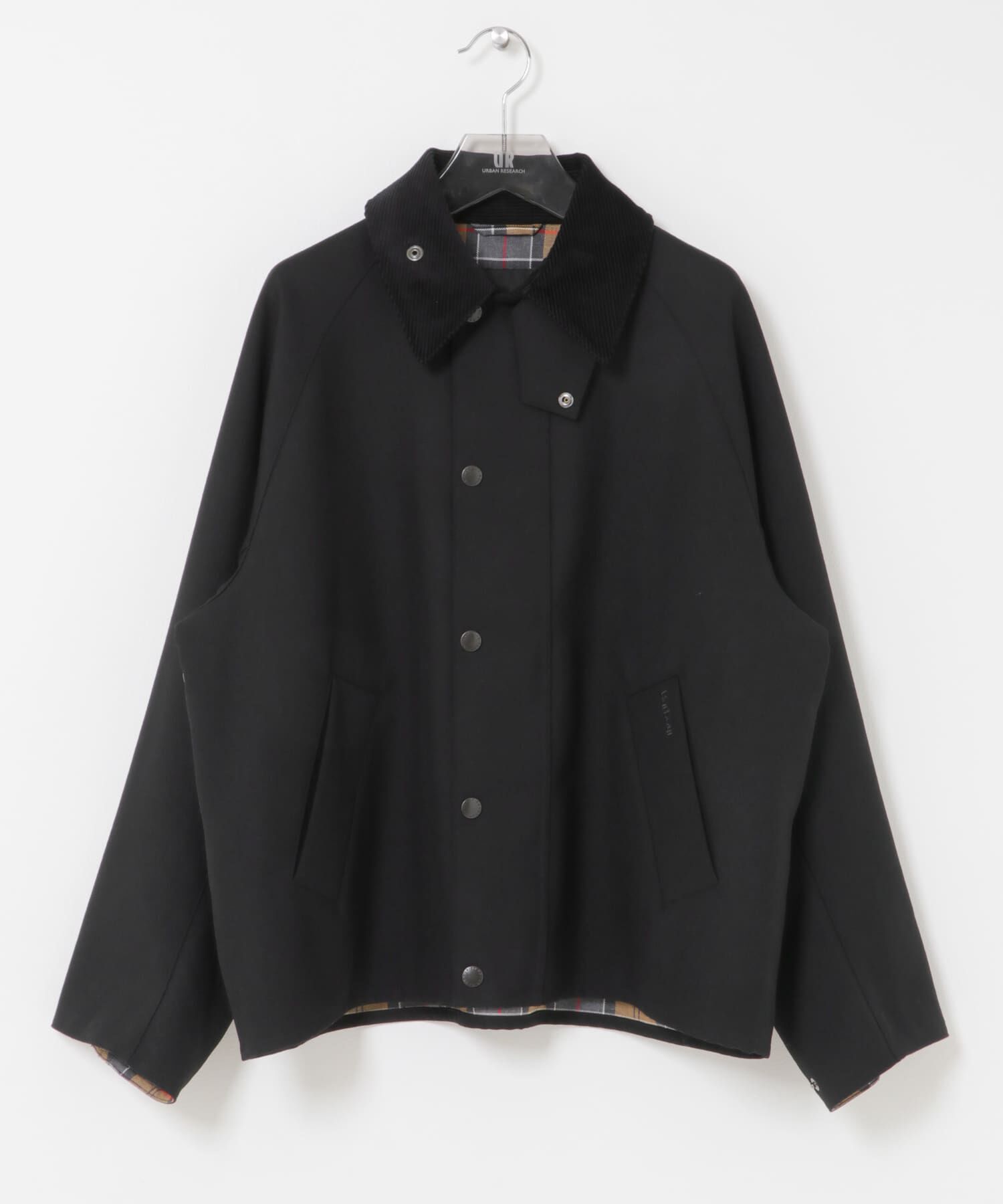 URBAN RESEARCH「『別注』Barbour / URBAN RESEARCH　TRANSPORT WOOL JACKET」|ノーカラーコート|