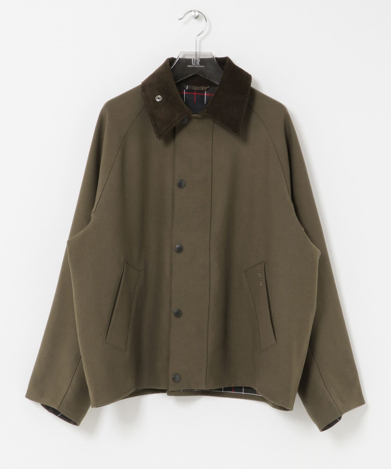 URBAN RESEARCH「『別注』Barbour / URBAN RESEARCH　TRANSPORT WOOL JACKET」|ノーカラーコート|