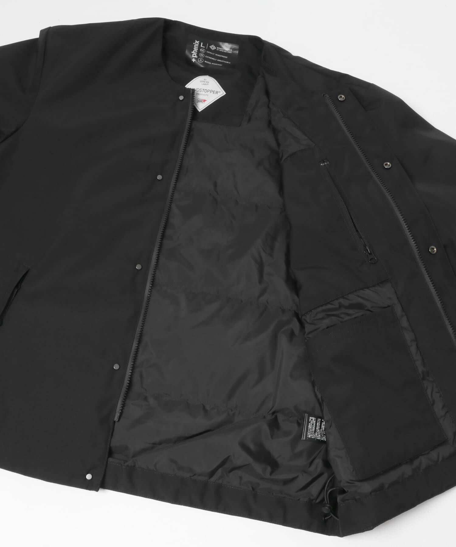 URBAN RESEARCH ROSSO「『別注』+phenix　WINDSTOPPER by GORE-TEX LABS ノーカラーダウンジャケット」|ダウン|