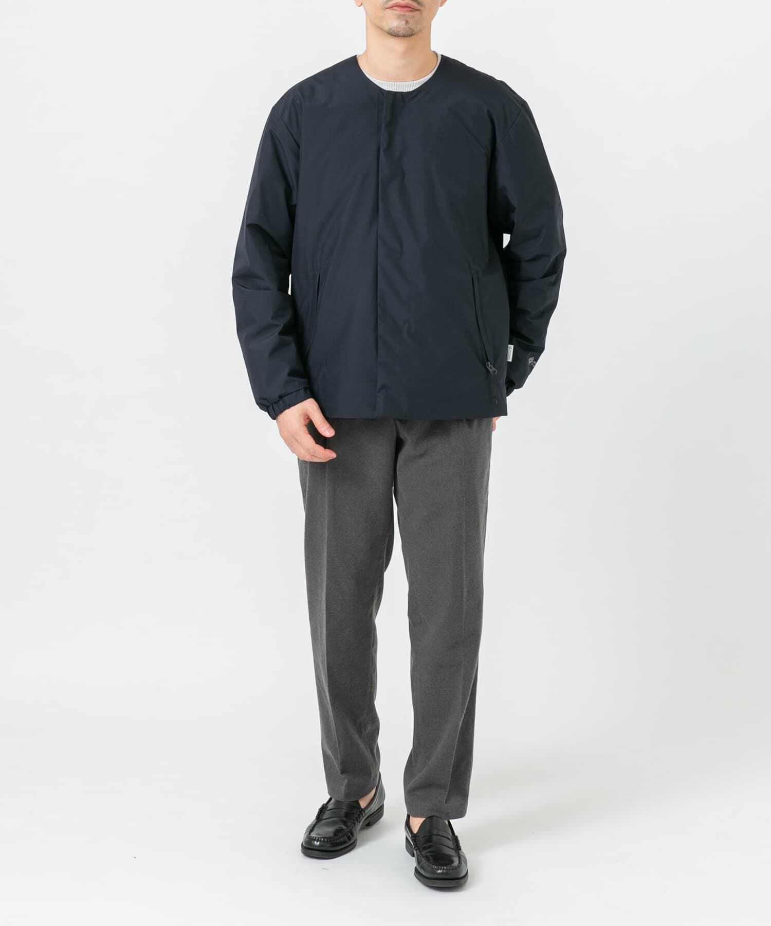 URBAN RESEARCH ROSSO「『別注』+phenix　WINDSTOPPER by GORE-TEX LABS ノーカラーダウンジャケット」|ダウン|
