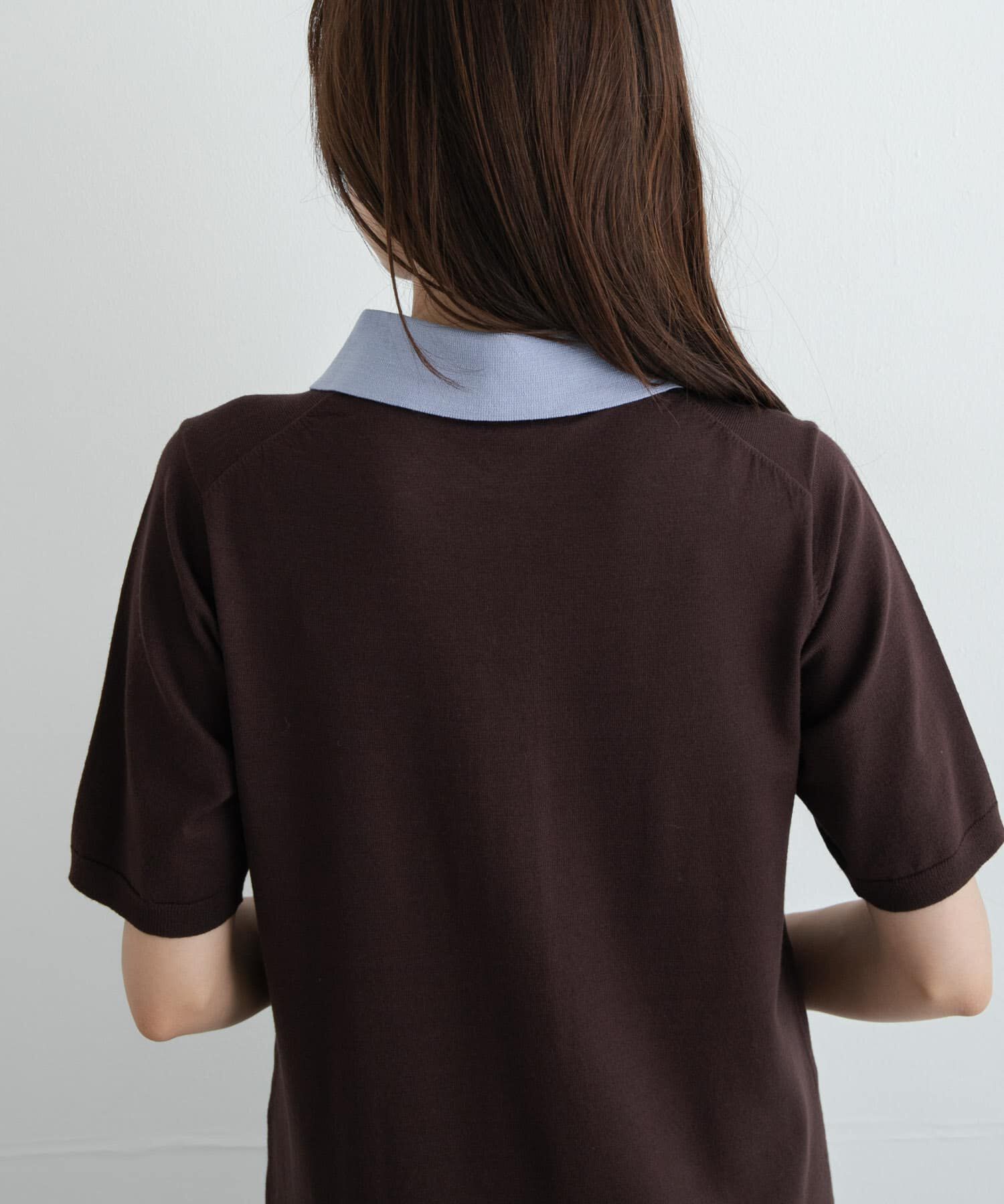 Sonny Label 「配色襟ニットポロワンピース」|ワンピース|