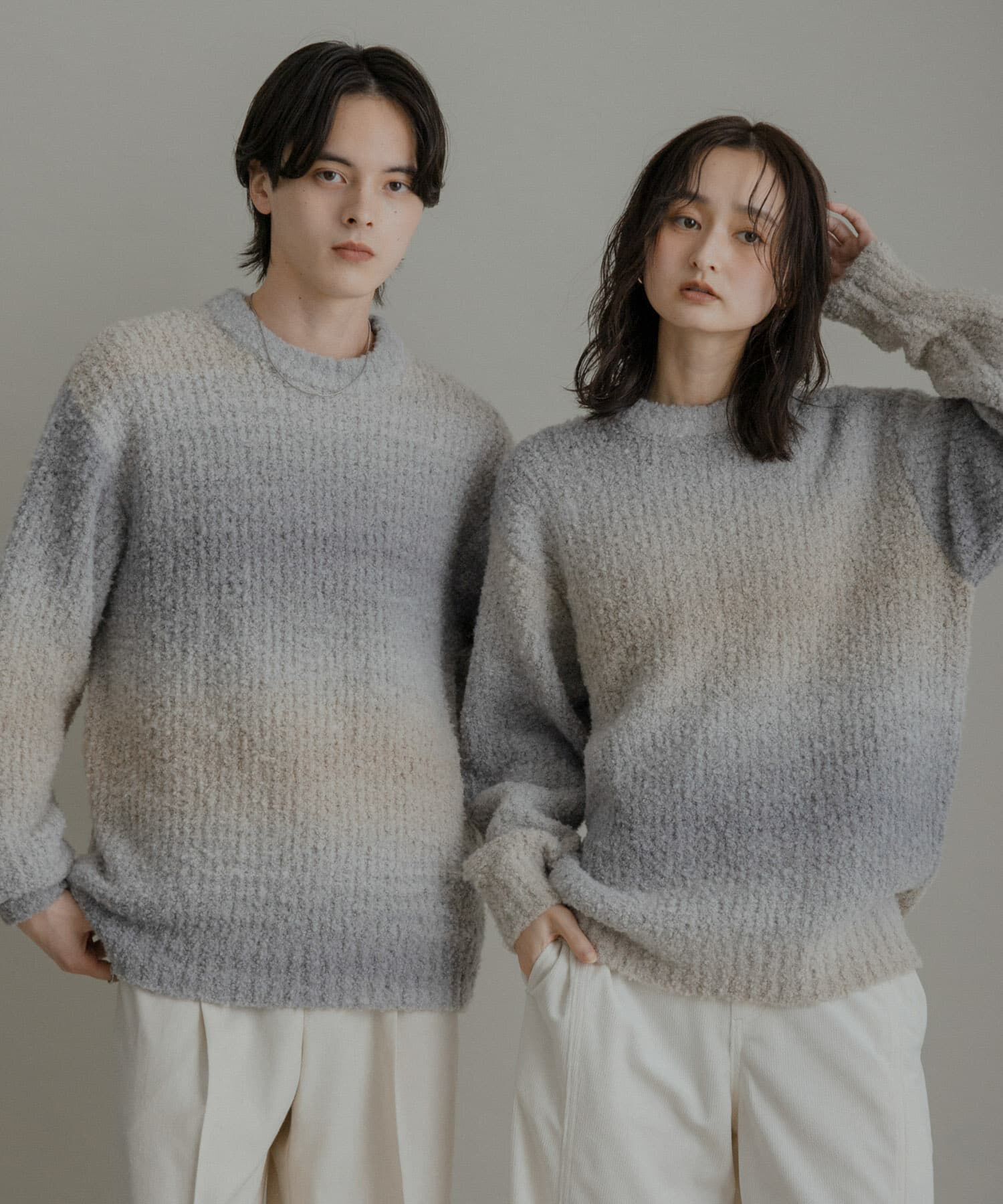SENSE OF PLACE by URBAN RESEARCH「『ユニセックス』ブークレグラデーションニット」|ニット・セーター|