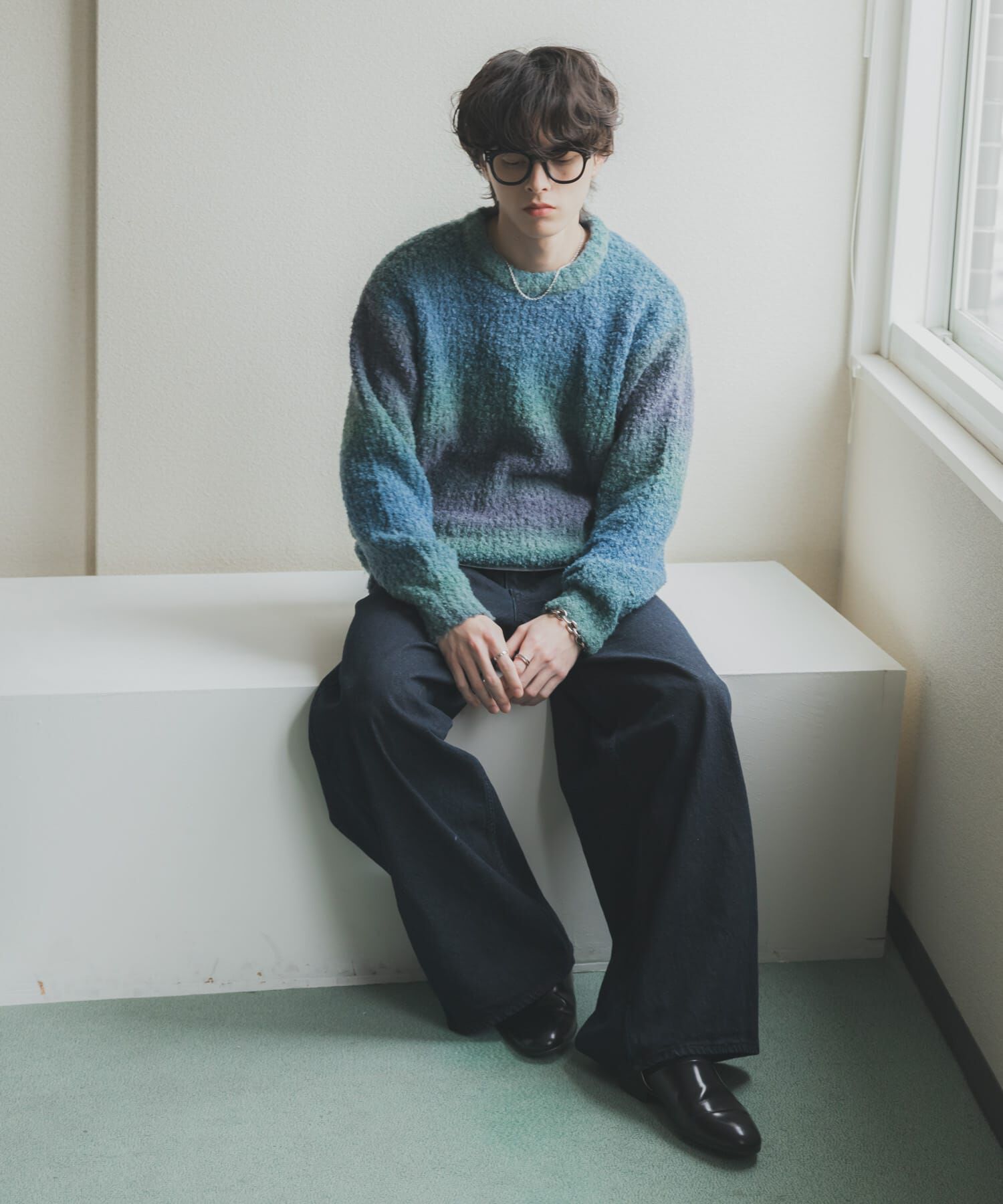 SENSE OF PLACE by URBAN RESEARCH「『ユニセックス』ブークレグラデーションニット」|ニット・セーター|
