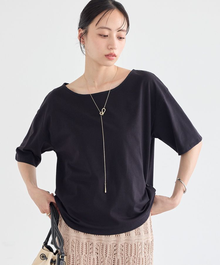 earth music&ecology「【接触冷感】バックデザインカットプルオーバー」|Tシャツ・カットソー|
