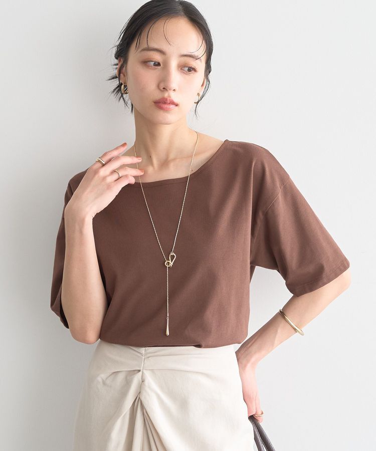 earth music&ecology「【接触冷感】バックデザインカットプルオーバー」|Tシャツ・カットソー|