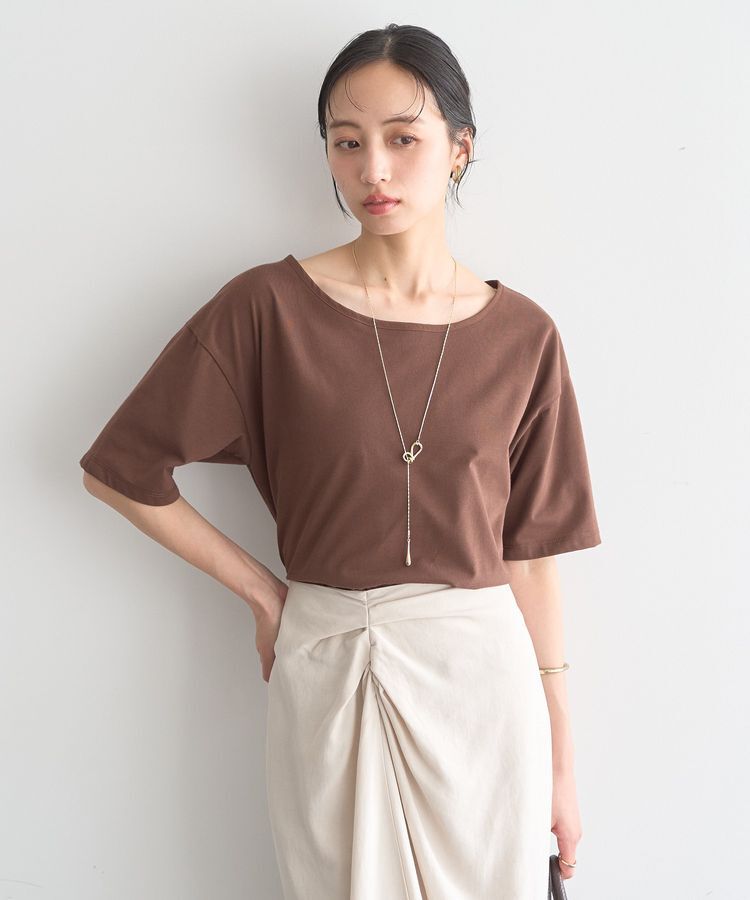 earth music&ecology「【接触冷感】バックデザインカットプルオーバー」|Tシャツ・カットソー|