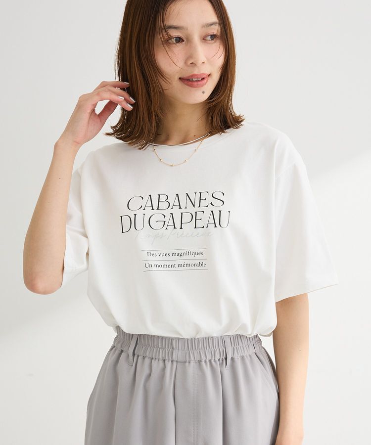Green Parks「【適ON】多段きれい目ロゴTシャツ」|Tシャツ・カットソー|