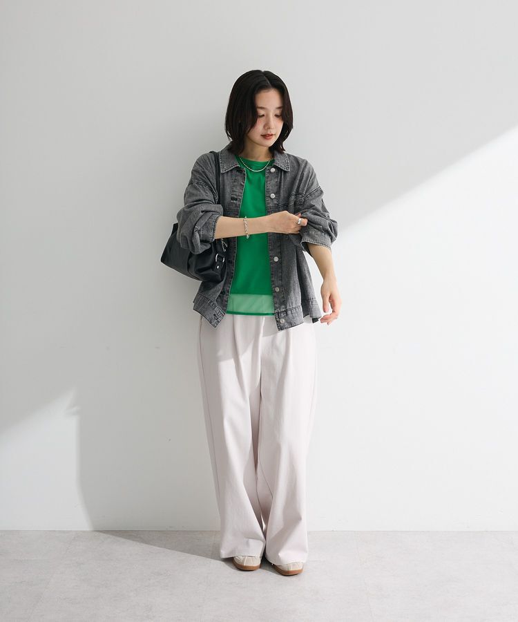 Green Parks「【適ON】遮熱チュールドッキングプルオーバー」|Tシャツ・カットソー|