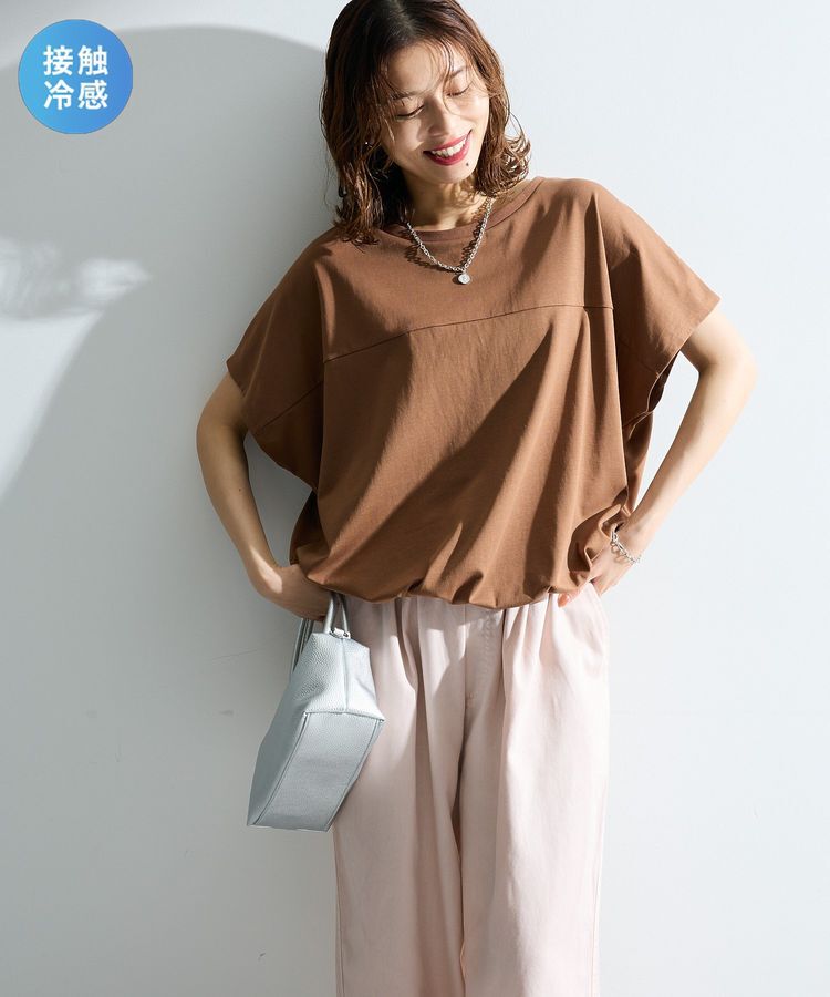 Green Parks「【適ON】超冷感ドロストフレンチプルオーバー」|Tシャツ・カットソー|Camel