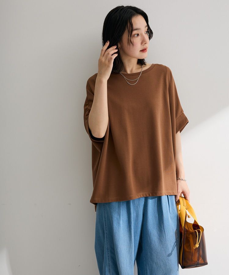 Green Parks「【適ON】超冷感タック入りオーバーサイズプルオーバー」|Tシャツ・カットソー|