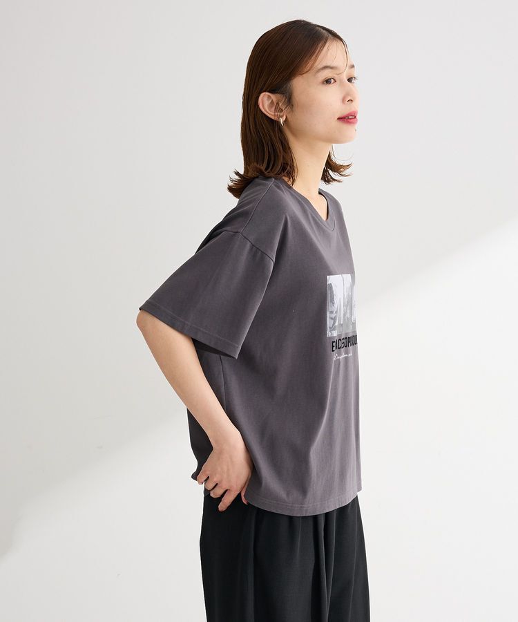 Green Parks「【適ON】汗染み防止ボックスロゴTシャツ」|Tシャツ・カットソー|