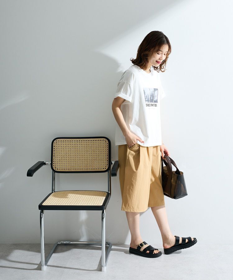 Green Parks「【適ON】汗染み防止ボックスロゴTシャツ」|Tシャツ・カットソー|